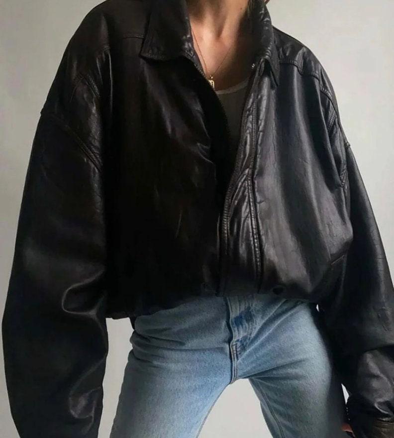 Women's genuine leather hot sale bomber jackets